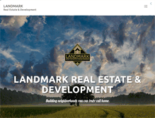 Tablet Screenshot of landmarkneighborhoods.com